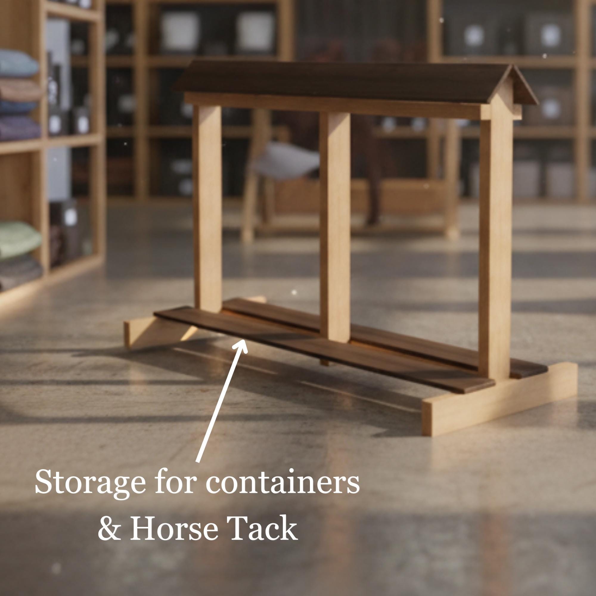 Saddle Stand Plans 52-Inch, DIY Horse Tack & Saddle Storage Rack, Barn Tack Room PDF Digital Download image 8