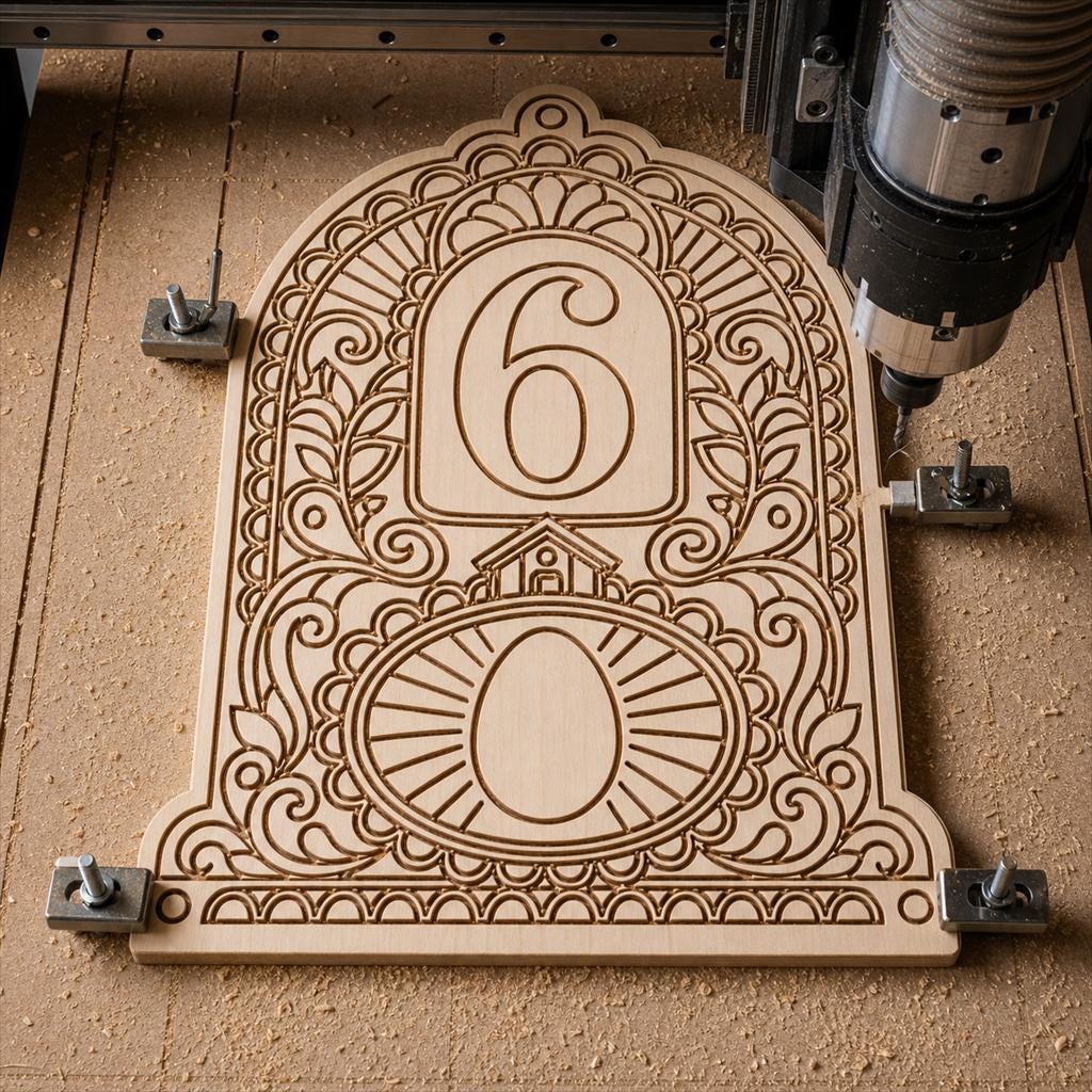 Nesting Box Labels SVG DXF Bundle, 4 CNC Laser Cut Files image 5
