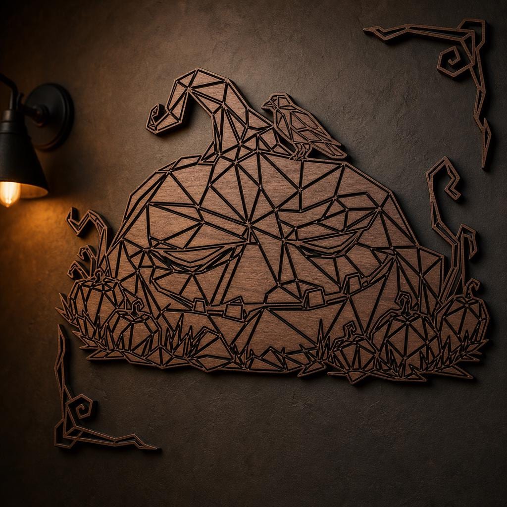Sinister Pumpkin Nightmare SVG DXF Bundle, 4 CNC Laser Cut Files image 5
