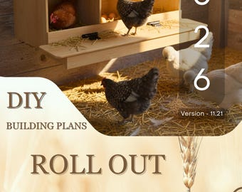 Zelf uit te rollen nestkastplannen: eenvoudig te bouwen, schone eieren verzamelen (digitale download)