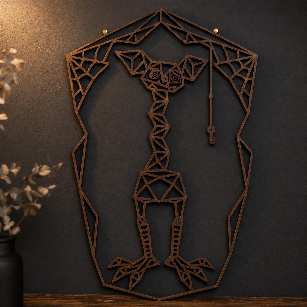 Strange Monster Portrait SVG DXF Bundle, 4 CNC Laser Cut Files image 3