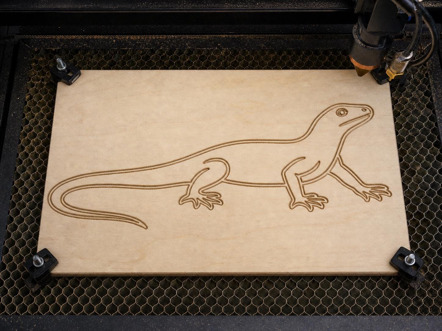 Lizard SVG DXF Bundle, CNC Router and Laser Cut Reptile Wood Sign Files image 4