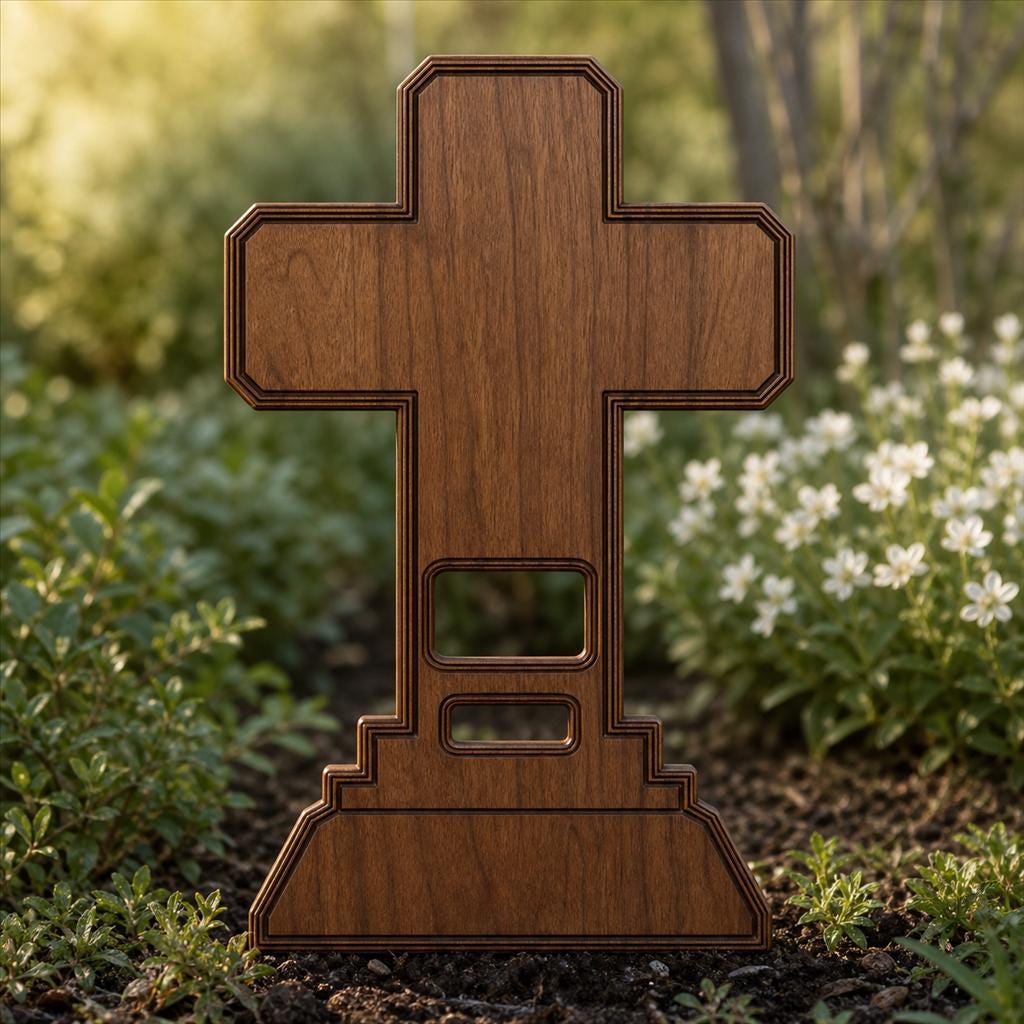 Memorial Cross SVG DXF Bundle, 4 CNC Cut Files for Laser, Router, Glowforge, Cricut image 5