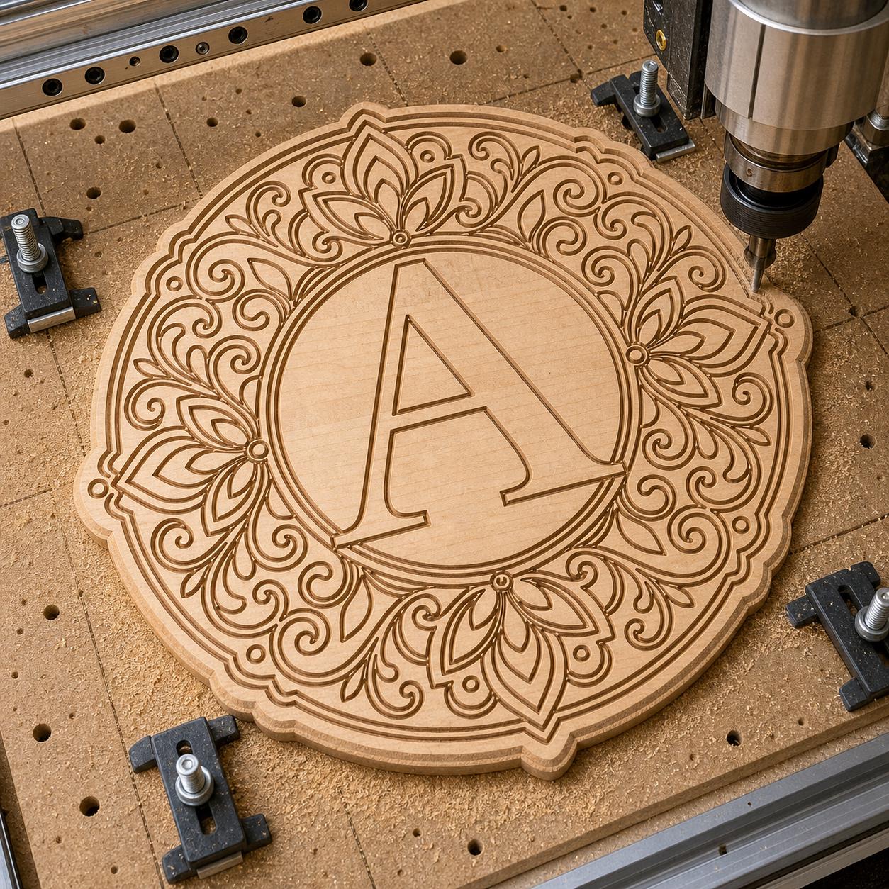 Family Name Sign SVG DXF Bundle, 4 CNC Cut Files for Laser, Router, Glowforge, Cricut image 5