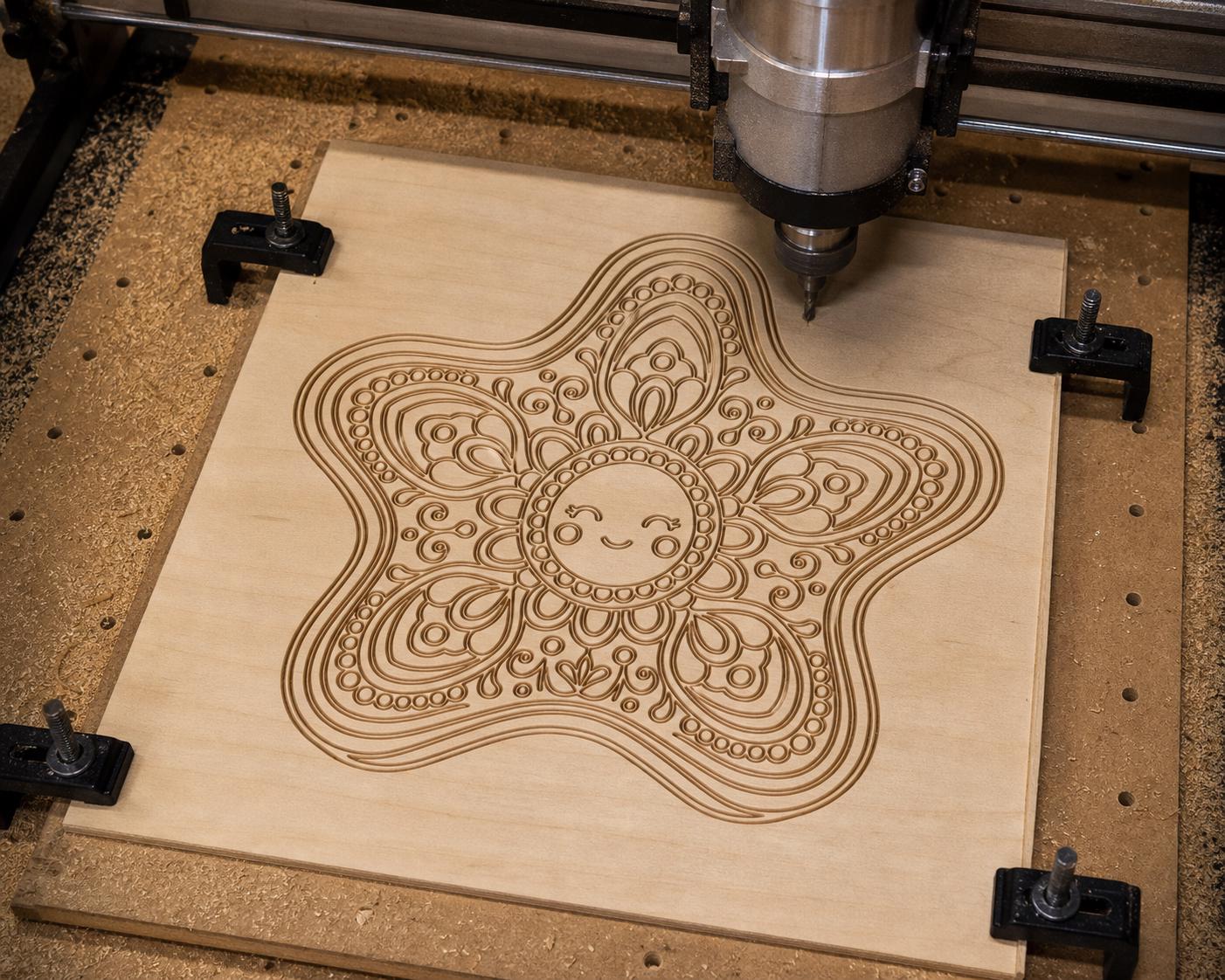 Star SVG DXF Bundle, 4 CNC Router and Laser Cut Wood Star Designs image 5