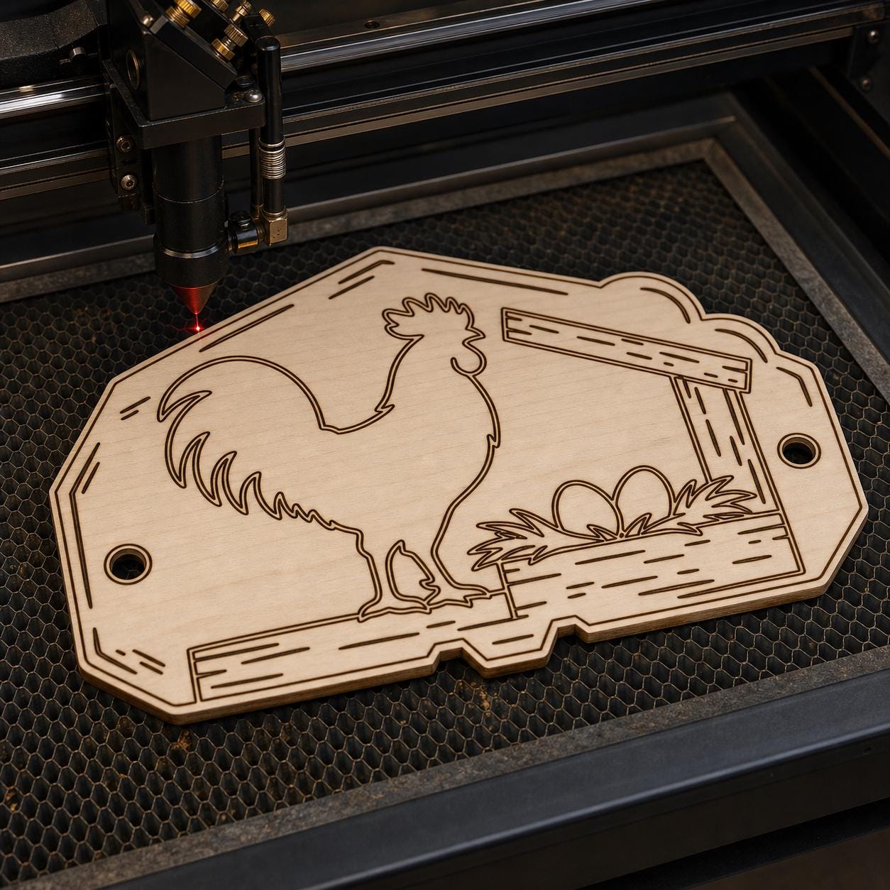 Nesting Box Labels SVG DXF Bundle, 4 CNC Cut Files for Laser, Router, Glowforge, Cricut image 3