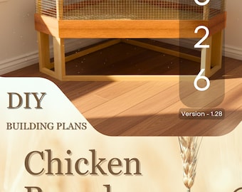 Plannen voor doe-het-zelf kippenbroedmachine: handleiding voor het bouwen van een hoekhok (digitale download)