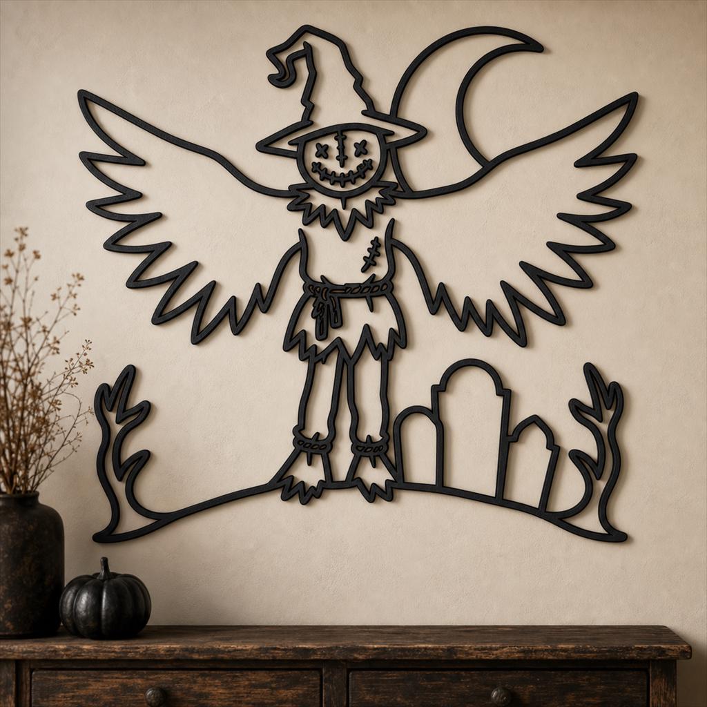 Haunted Cemetery Panel SVG DXF Bundle, 4 CNC Laser Cut Files