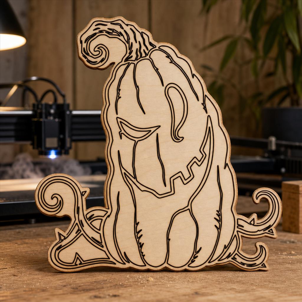 Sinister Pumpkin Nightmare SVG DXF Bundle, 4 CNC Laser Cut Files image 5