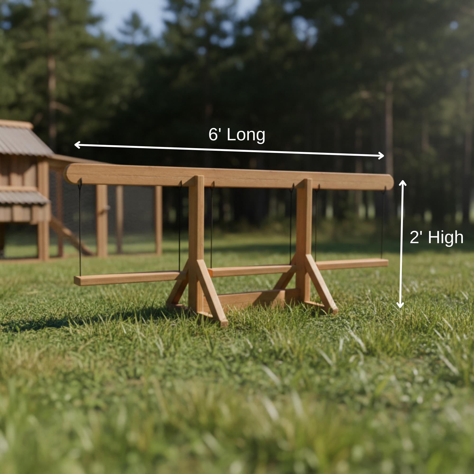 Chicken Swing Set Plans with 3D STL File, Easy Backyard Poultry Perch and Enrichment DIY PDF Download image 6