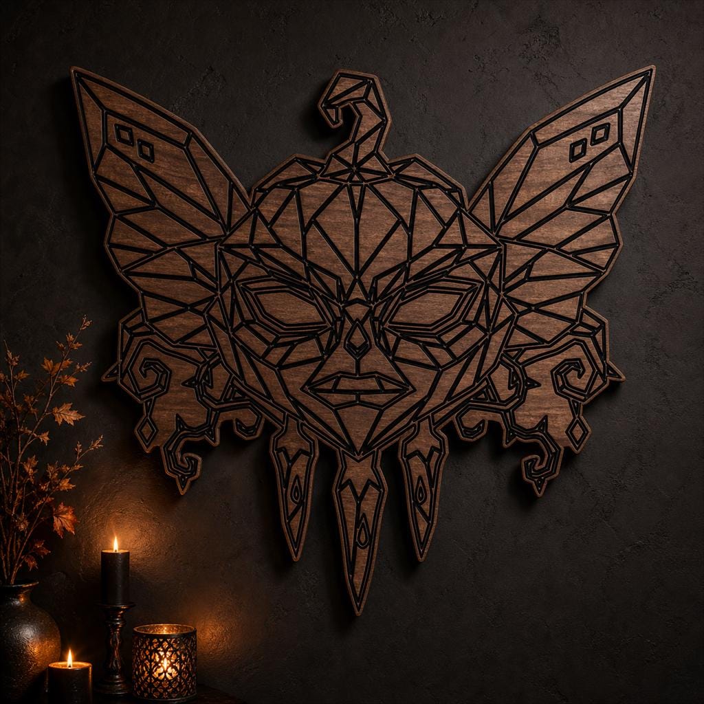 Sinister Pumpkin Nightmare SVG DXF Bundle, 4 CNC Laser Cut Files