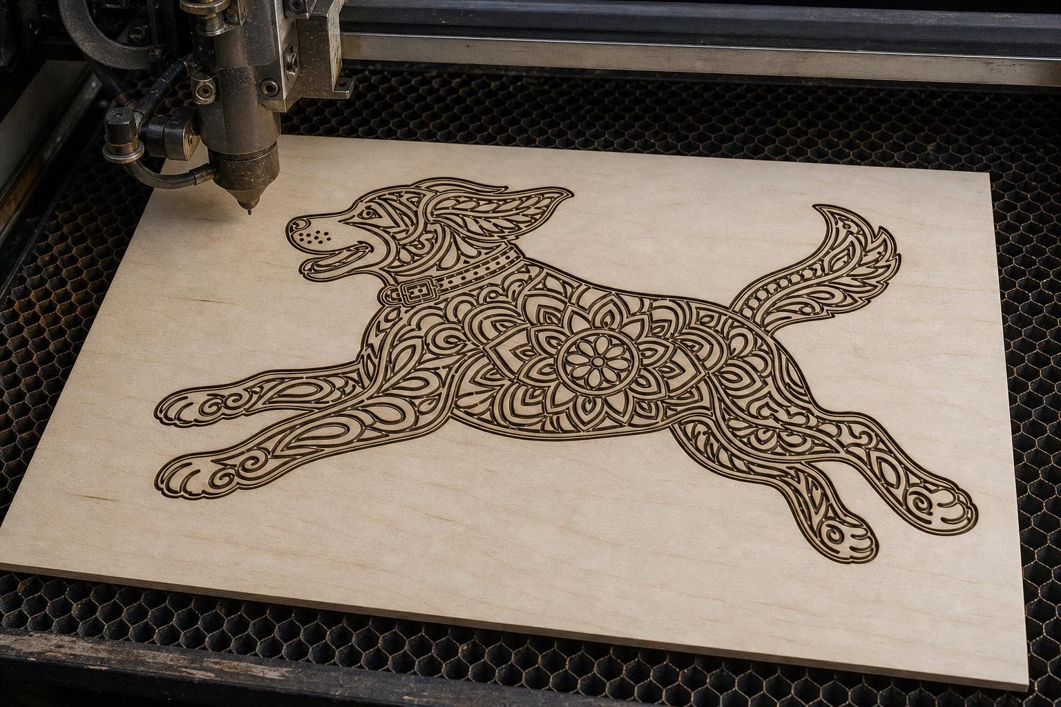Dog SVG DXF Bundle, 4 CNC Router and Laser Cut Wood Dog Designs image 2