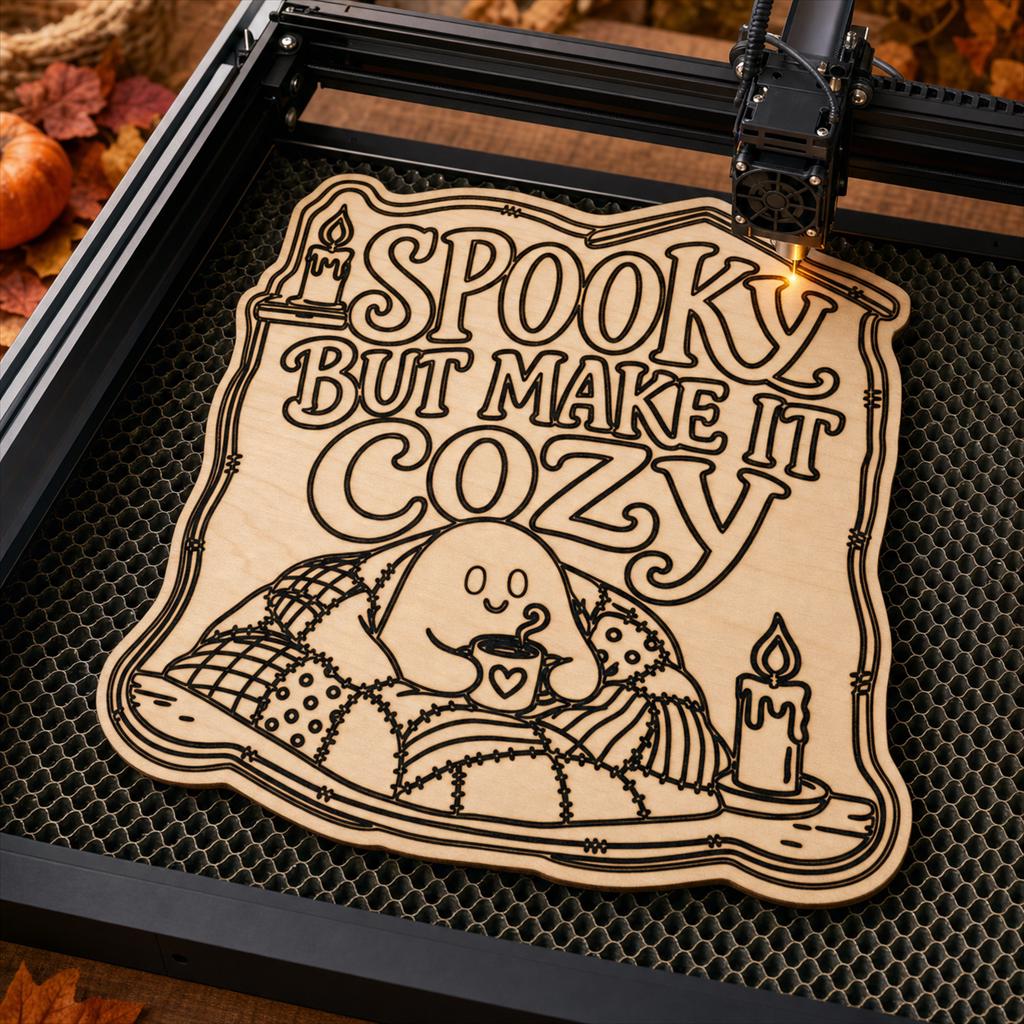 Funny Haunted Sign SVG DXF Bundle, 4 CNC Cut Files for Laser, Router, Glowforge, Cricut image 5
