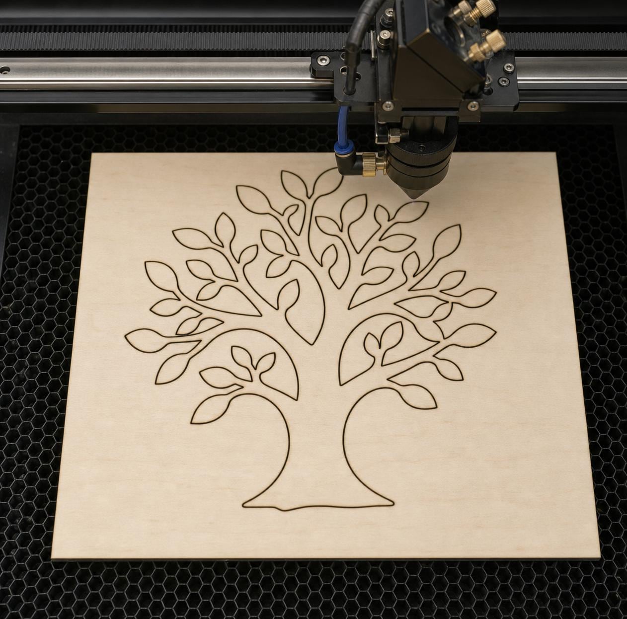 Tree SVG DXF Bundle, CNC Router and Laser Cut Wood Wall Decor Files image 2