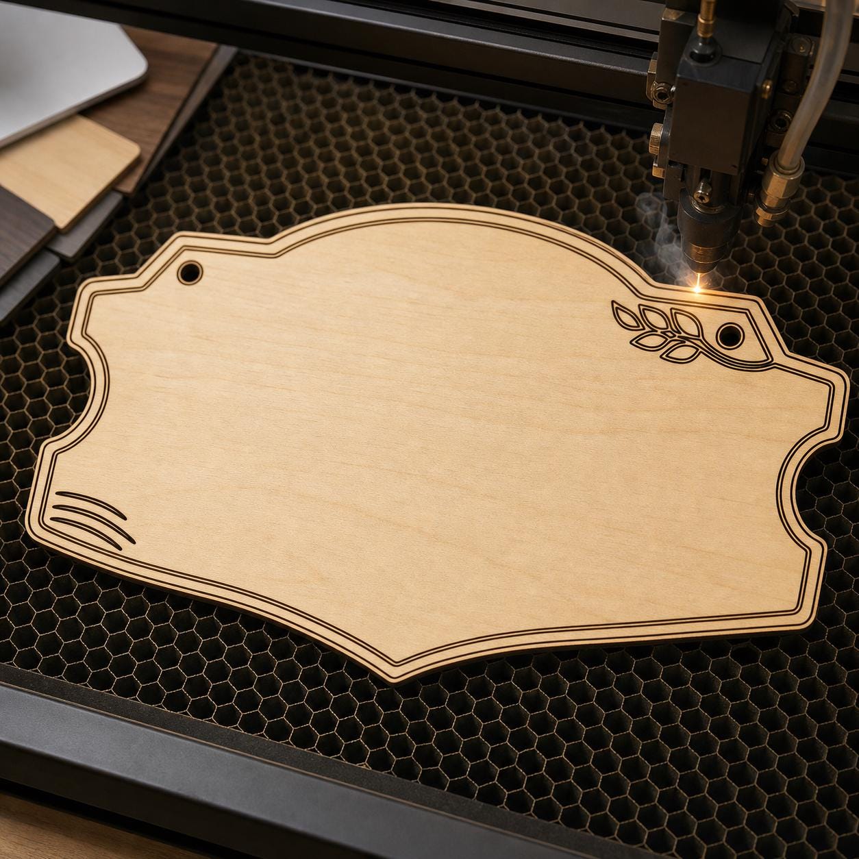 Blank Business Sign SVG DXF Bundle, 4 CNC Cut Files for Laser, Router, Glowforge, Cricut image 4