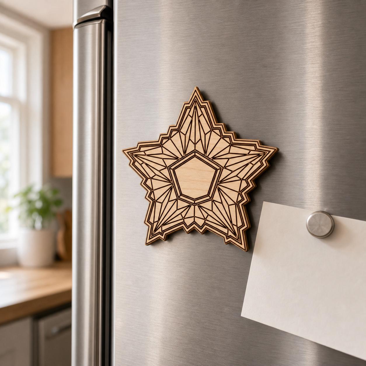Star SVG DXF Bundle, 4 CNC Router and Laser Cut Wood Star Designs image 2