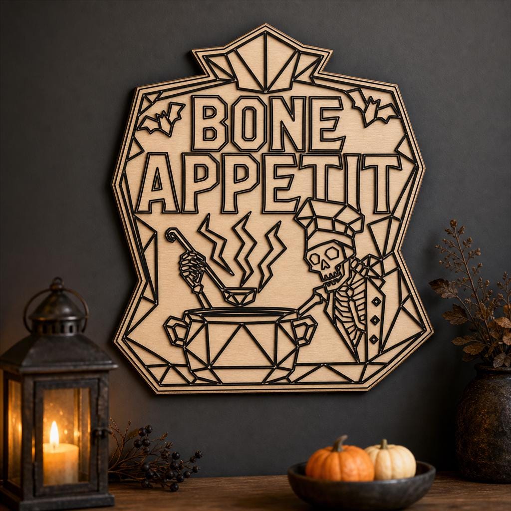 Funny Haunted Sign SVG DXF Bundle, 4 CNC Laser Cut Files
