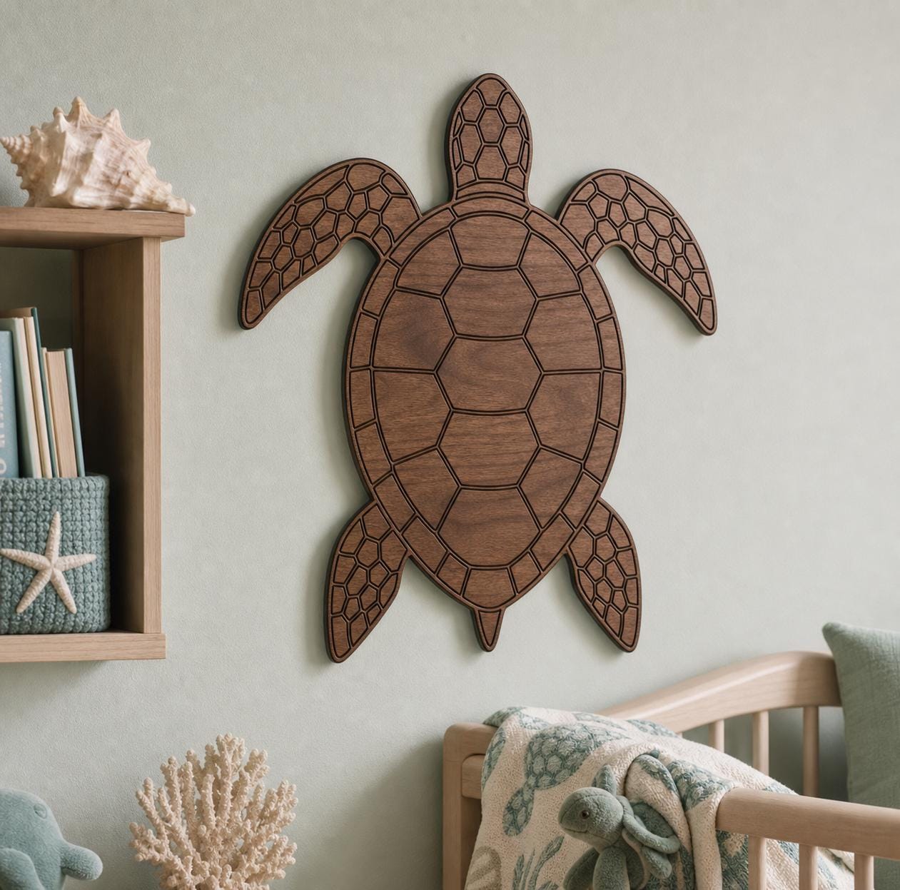 Sea Turtle SVG DXF Bundle, CNC Router and Laser Cut Wood Sign Files