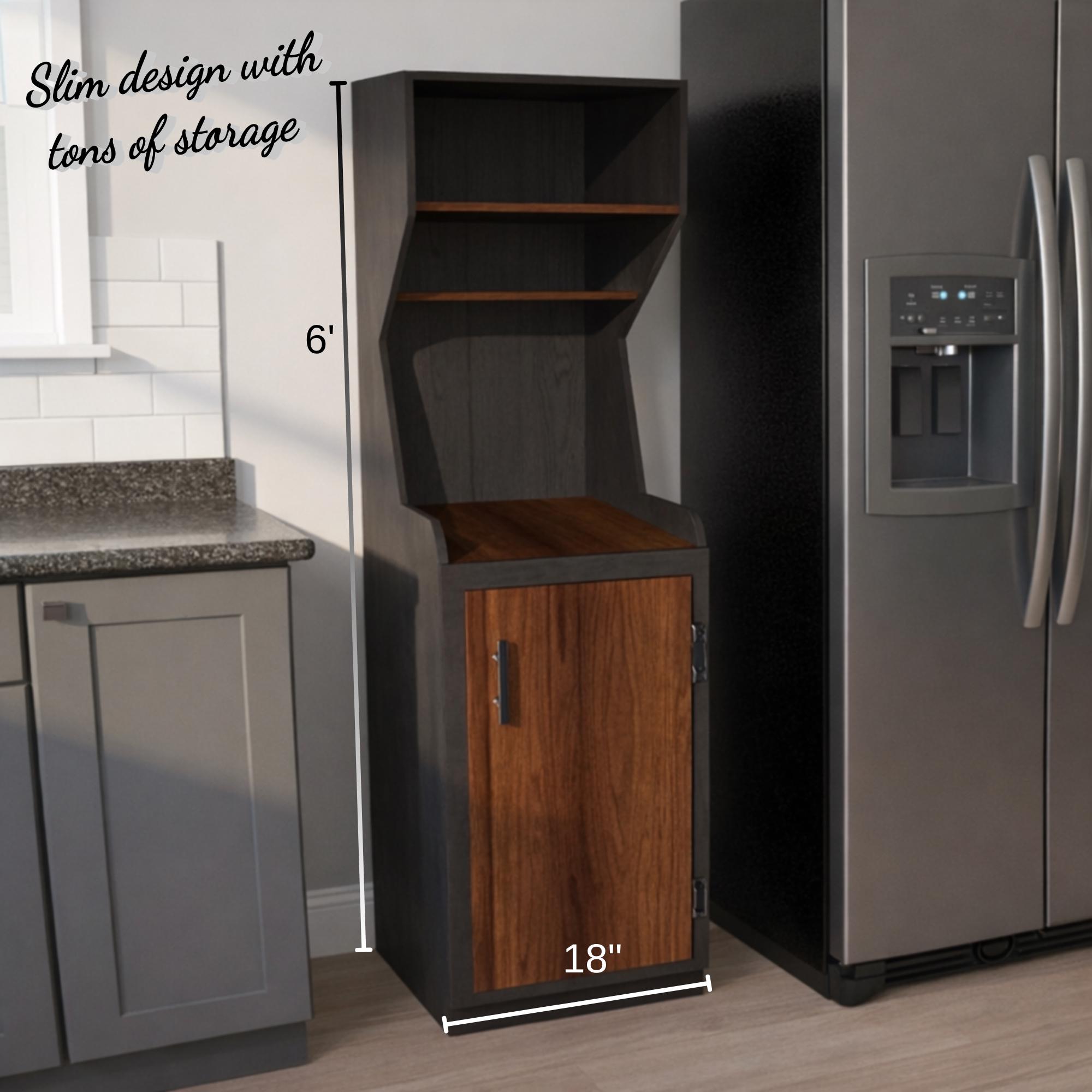 Coffee Cabinet Plans PDF, Farmhouse Kitchen Storage Build Guide with Cut List and Easy Instructions image 6