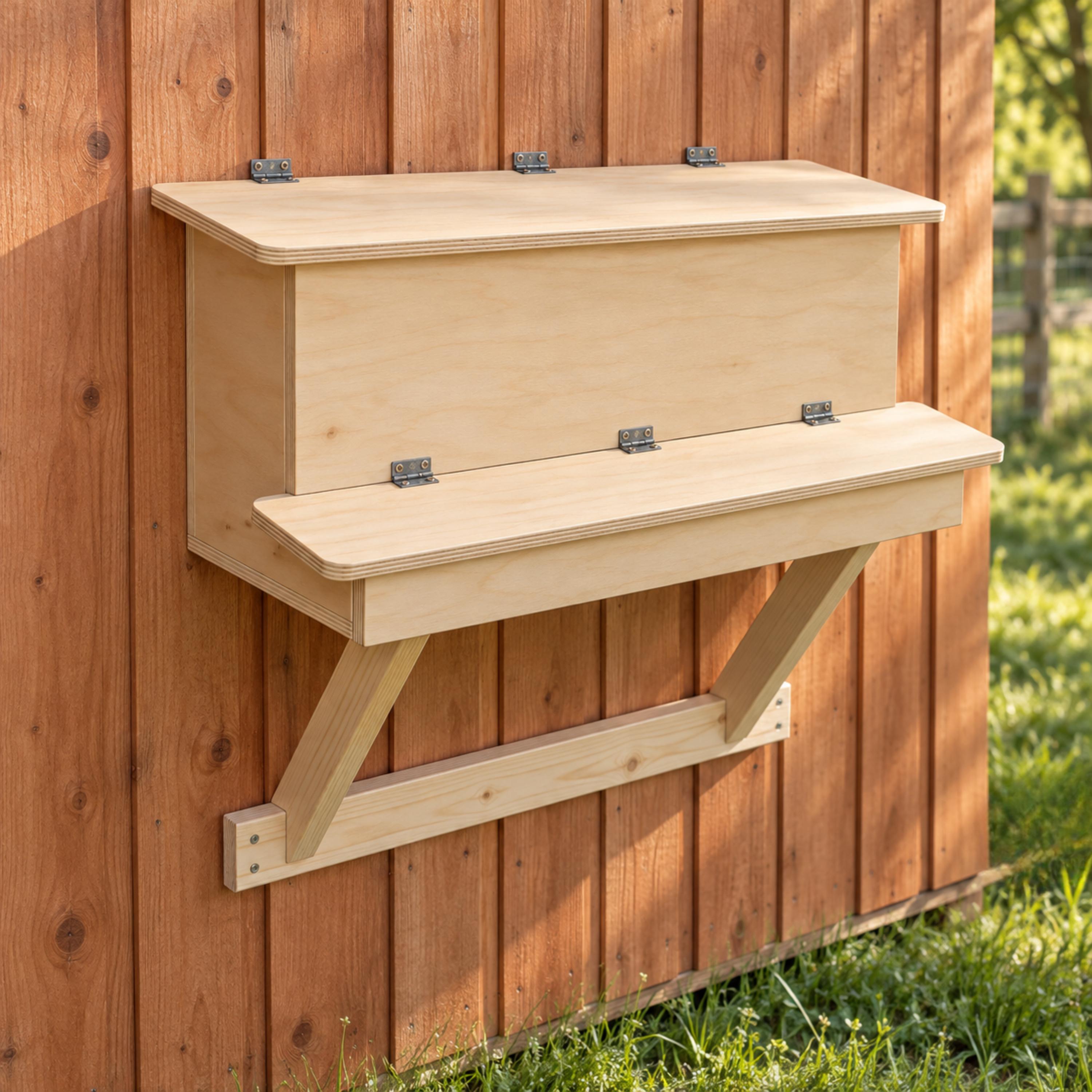 3-Bay Roll-Out Chicken Coop Nesting Box Plans | Digital Guide & DXF image 5