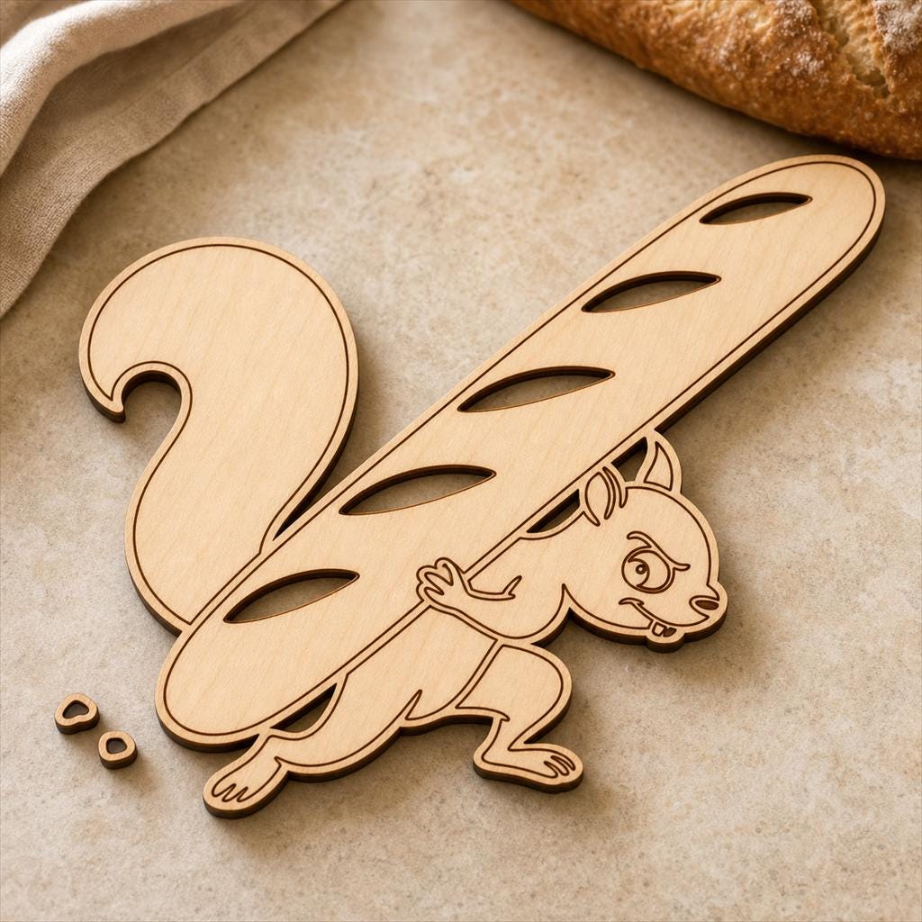 Sneaky Kitchen Critter SVG DXF Bundle, 4 Funny Kitchen CNC Designs for Magnets, Stickers, Oven Mitts