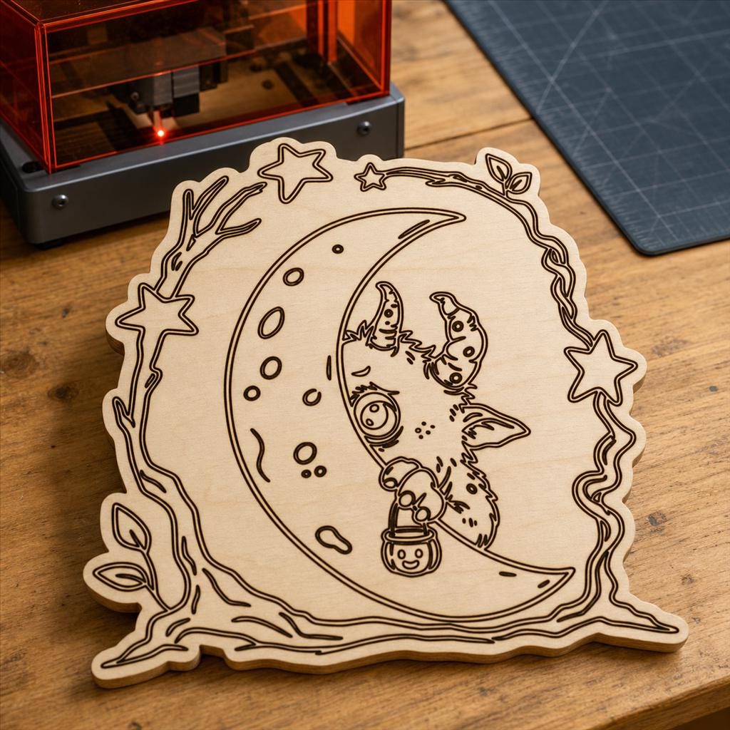 Strange Monster Portrait SVG DXF Bundle, 4 CNC Laser Cut Files image 4