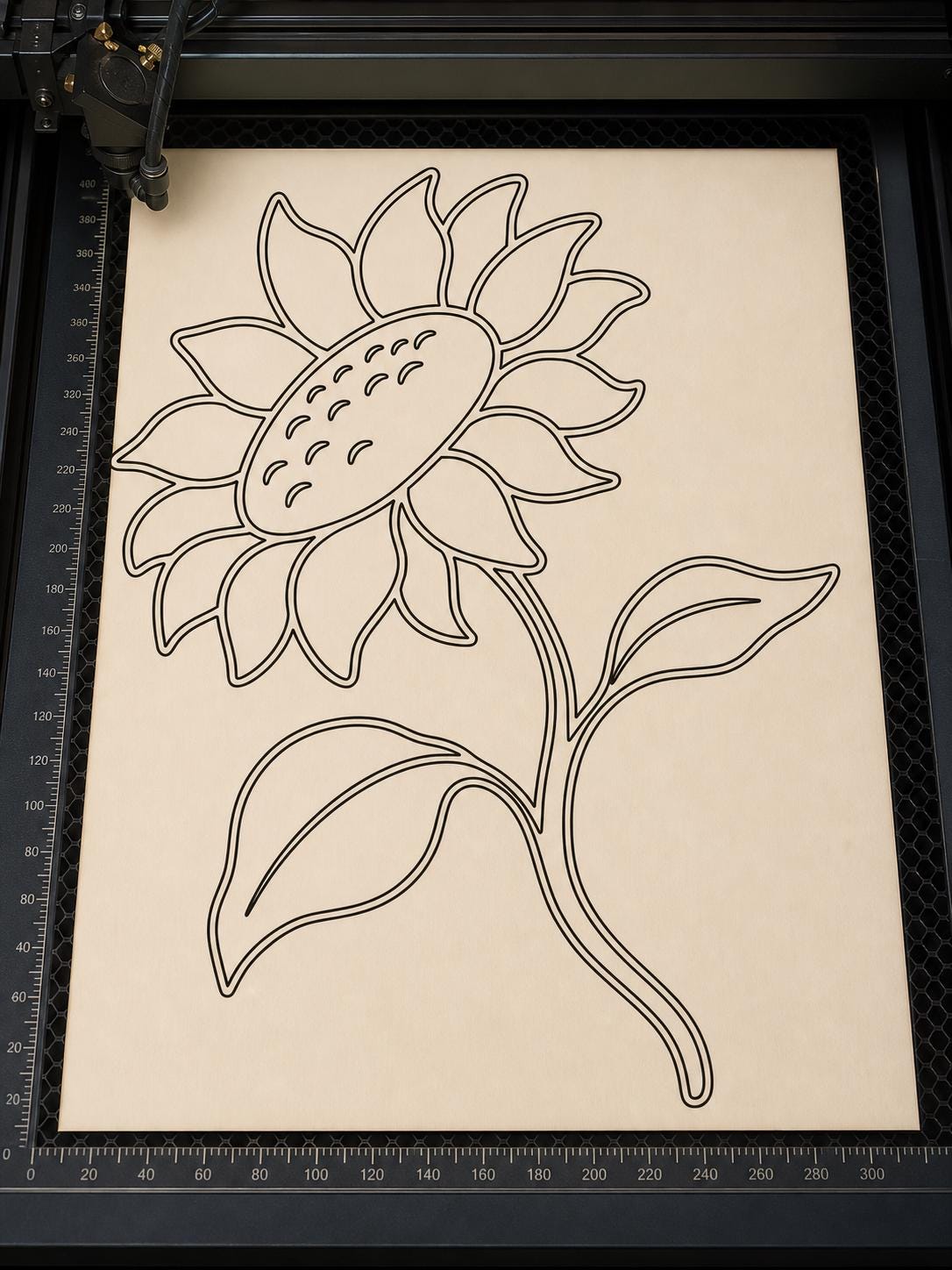 Floral Wall Art DXF SVG Bundle, 4 CNC Cut Files, Laser Engraving, Router, Glowforge, Cricut, Digital Download image 4