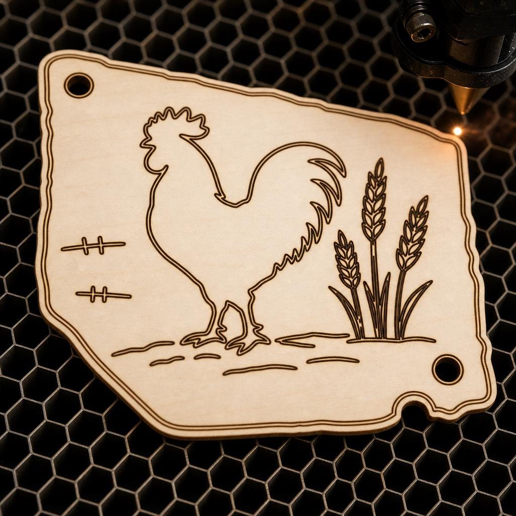 Nesting Box Labels SVG DXF Bundle, 4 CNC Laser Cut Files image 4