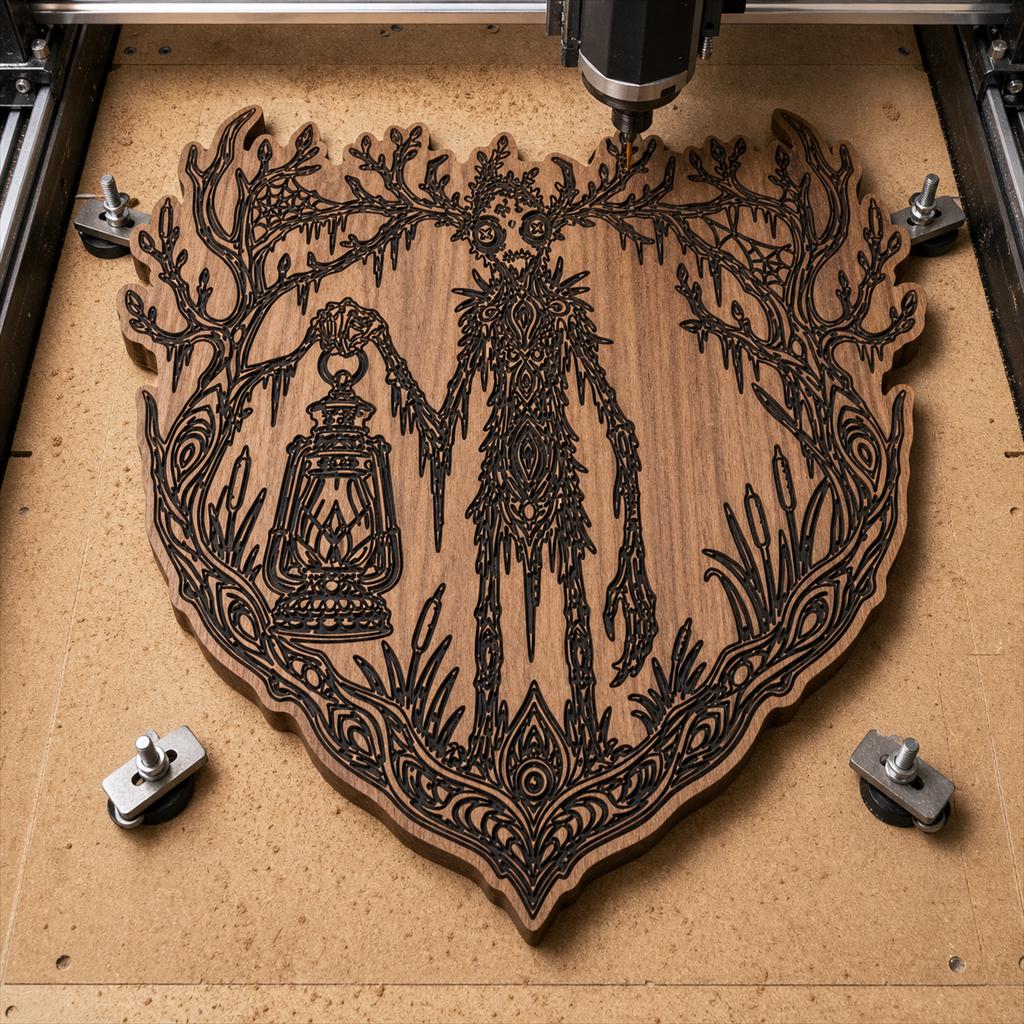 Strange Monster Portrait SVG DXF Bundle, 4 CNC Laser Cut Files