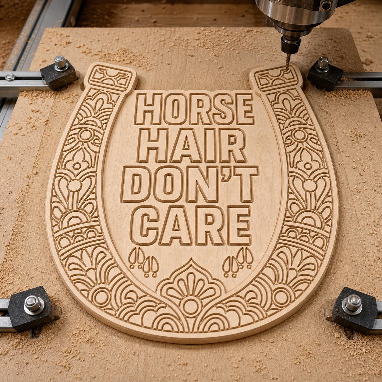 Funny Horse Quote Sign SVG DXF Bundle, 4 CNC Cut Files for Laser, Router, Glowforge, Cricut image 3