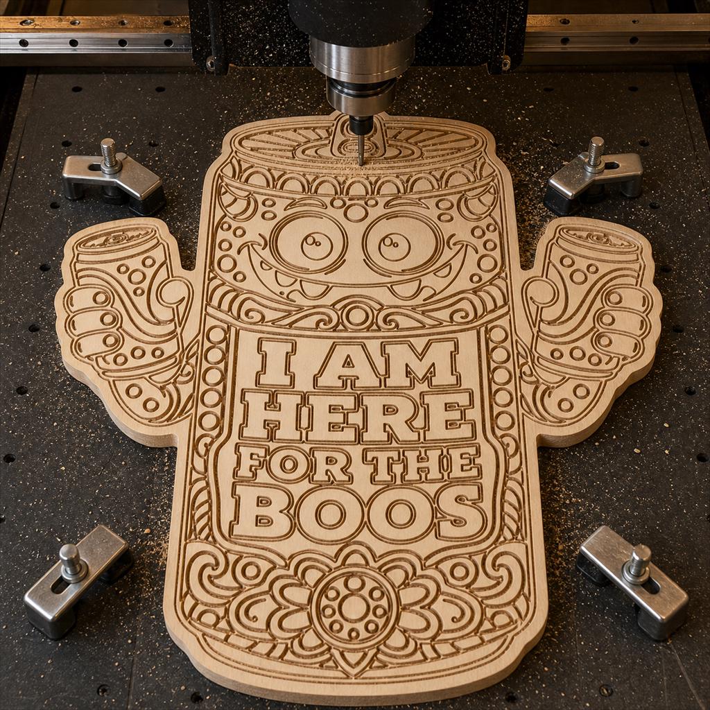 Funny Haunted Sign SVG DXF Bundle, 4 CNC Laser Cut Files image 4