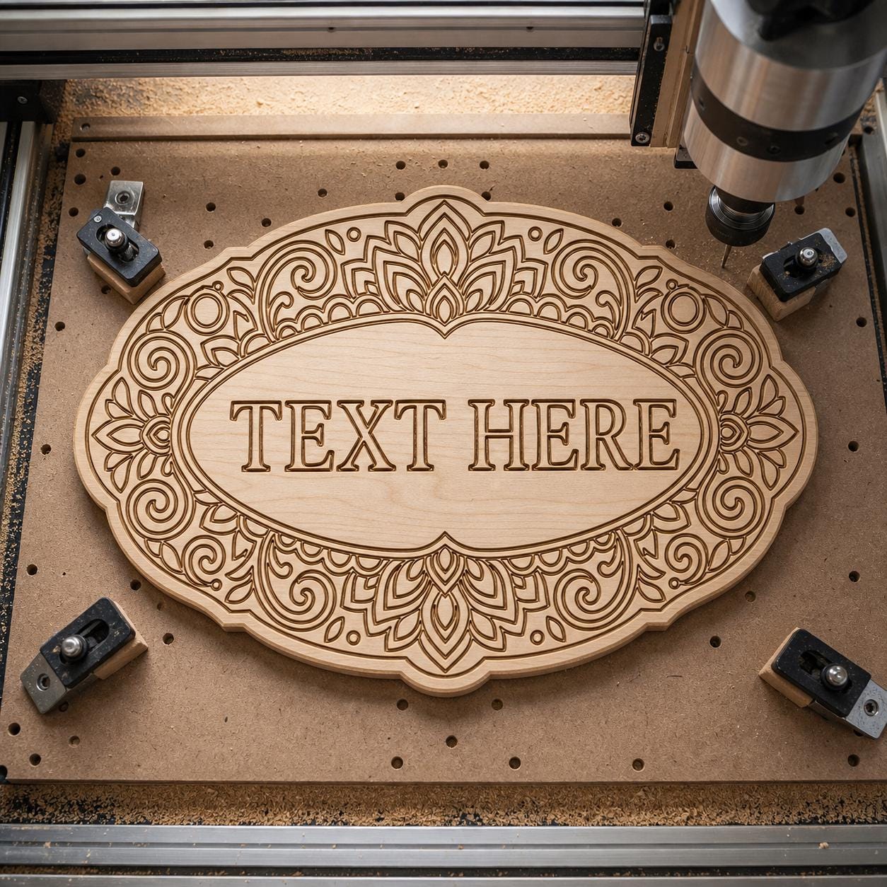 Blank Business Sign SVG DXF Bundle, 4 CNC Cut Files for Laser, Router, Glowforge, Cricut image 3