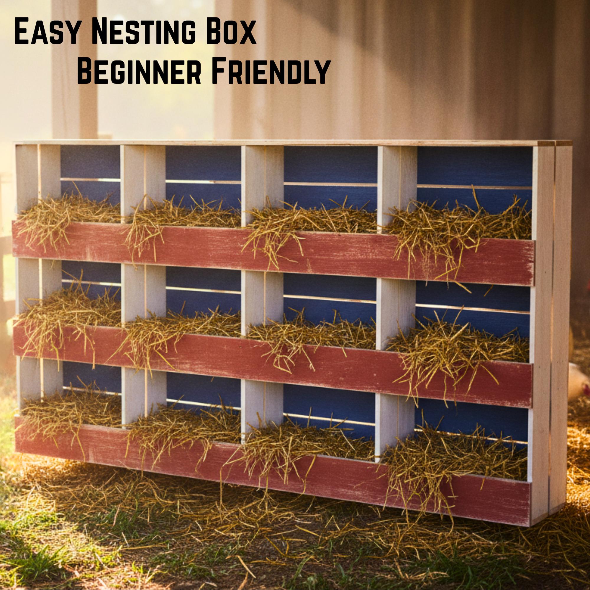 12-Hen Nesting Box Plans, Rear Access Egg Collection Build Guide (PDF Download) image 5