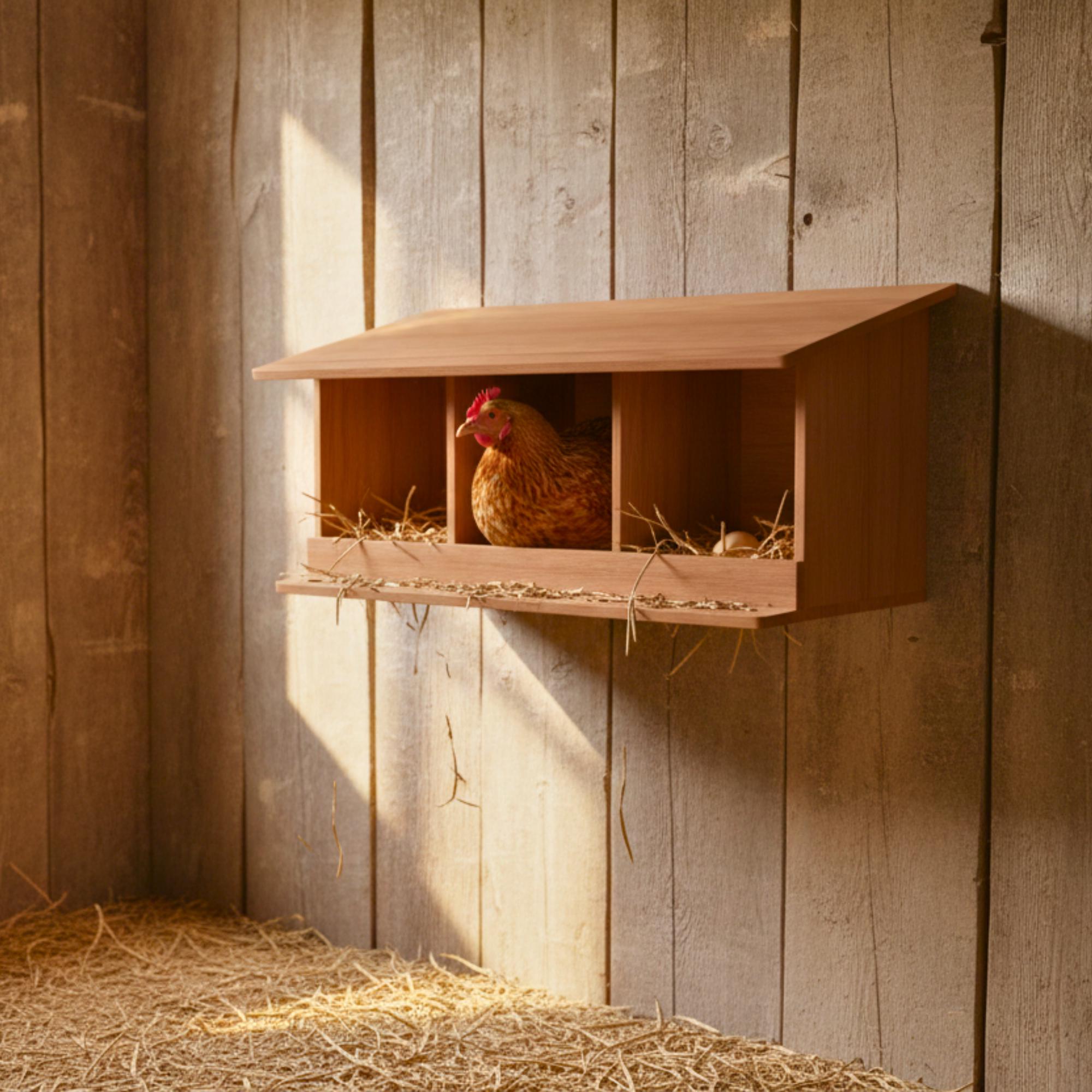 Chicken Nesting Box CNC Files, Waterproof Small Flock Design, DXF STL Digital Download image 2