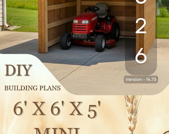 Plannen minicarport zelf: 6 x 6 x 5 ft, STL/STEP-bestanden (digitale download)