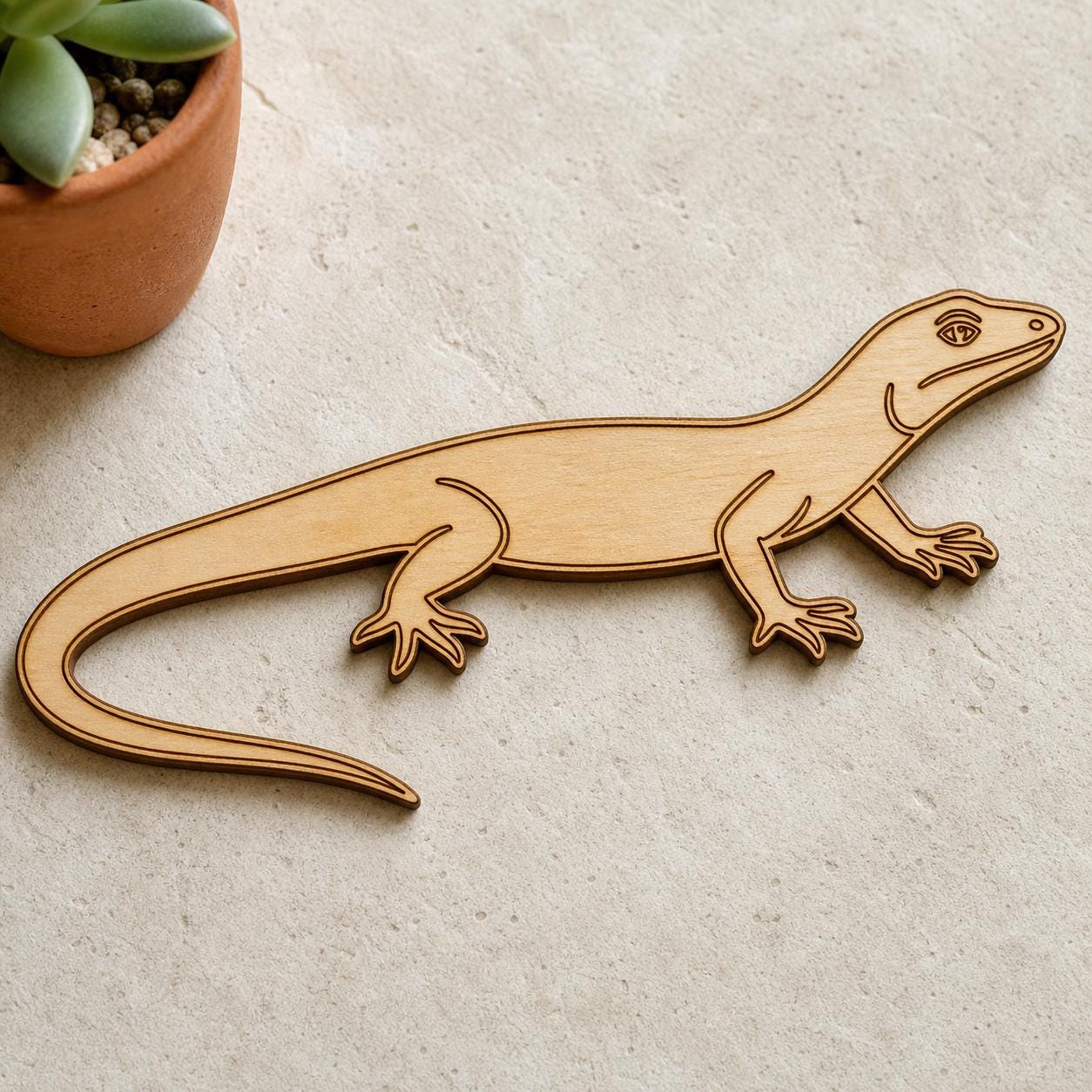 Lizard SVG DXF Bundle, 4 CNC Laser Cut Files image 4