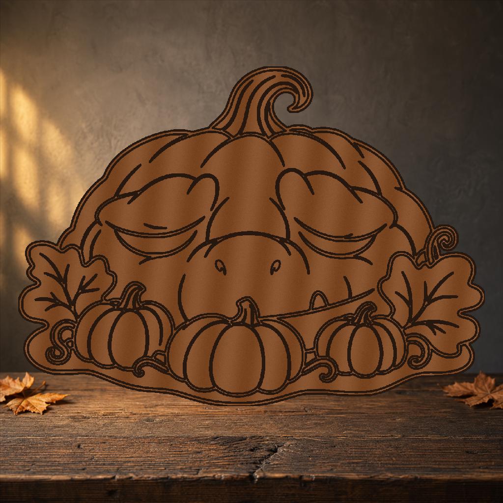 Sinister Pumpkin Nightmare SVG DXF Bundle, 4 CNC Laser Cut Files image 3
