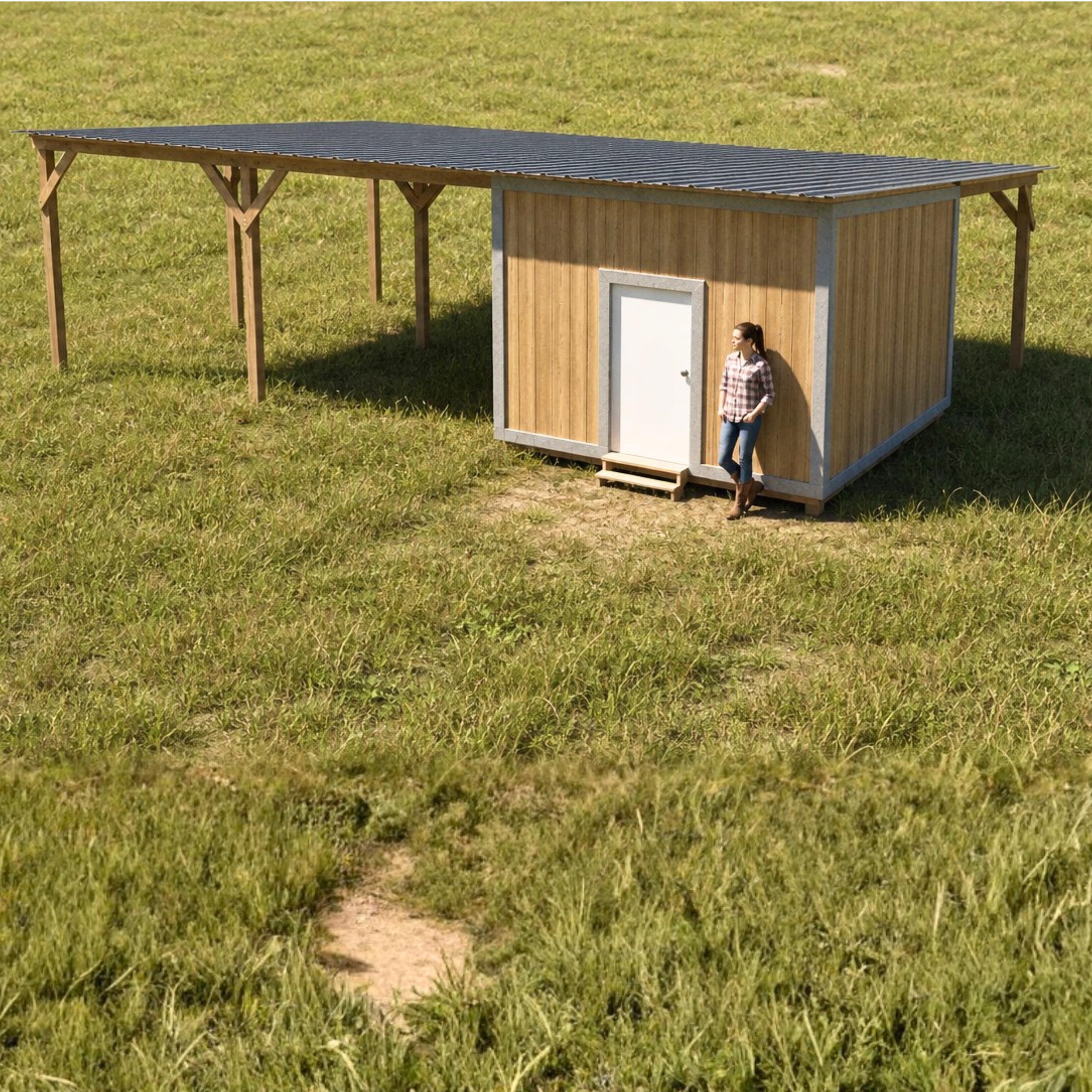 12x12 Tack Room Plans for Pole Barn, DIY Guide with Blueprints (Digital Download) image 5