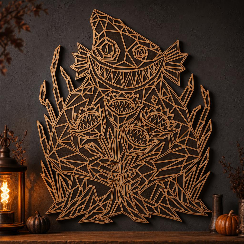 Strange Monster Portrait SVG DXF Bundle, 4 CNC Laser Cut Files image 5