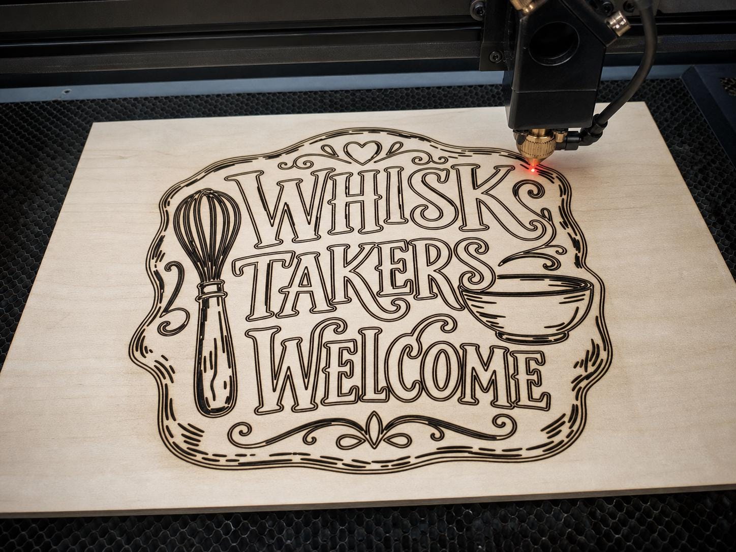 Funny Kitchen SVG DXF Bundle, 4 Quote Designs for Laser Engraving image 3