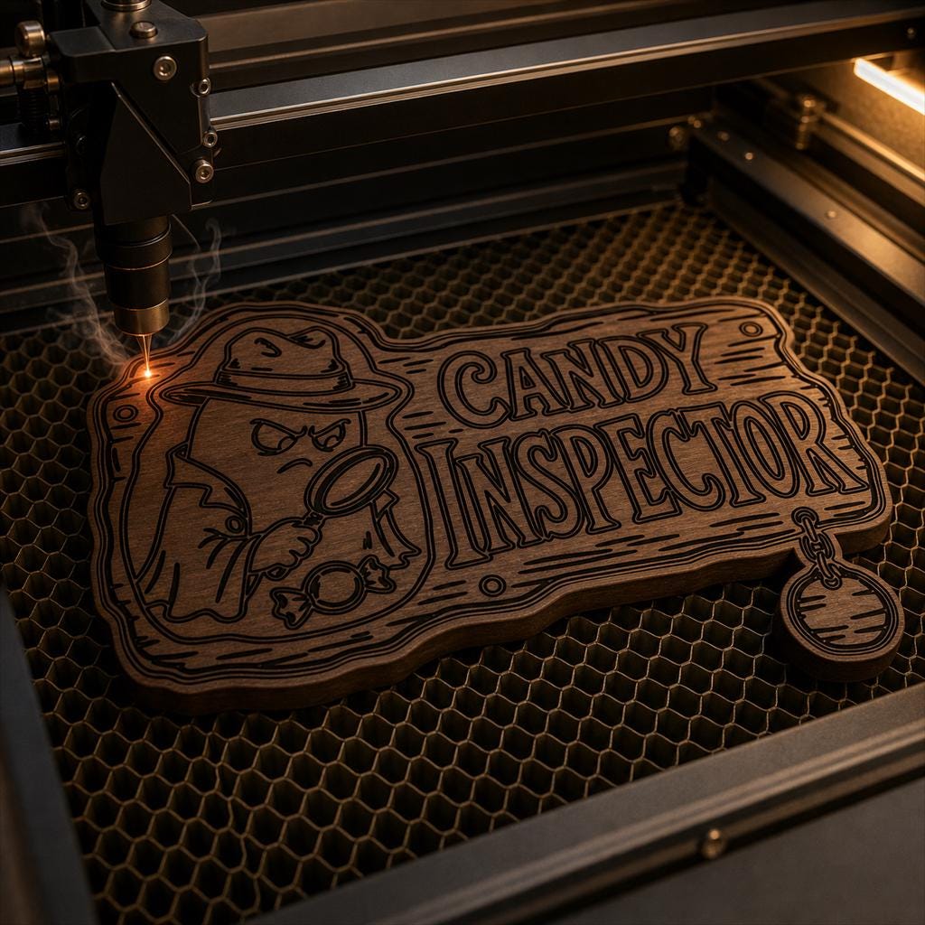 Funny Haunted Sign SVG DXF Bundle, 4 CNC Laser Cut Files image 5