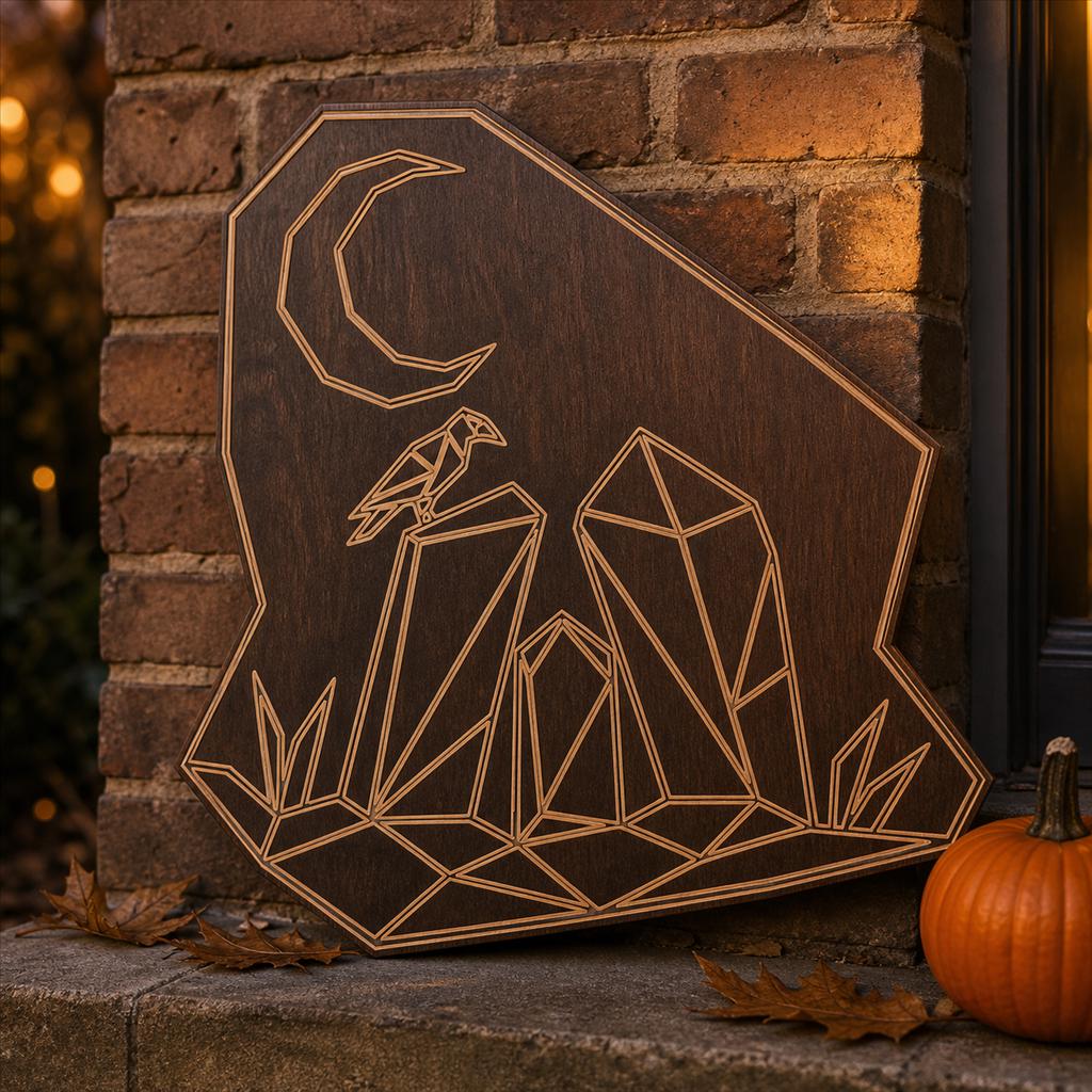 Haunted Cemetery Panel SVG DXF Bundle, 4 CNC Laser Cut Files image 5