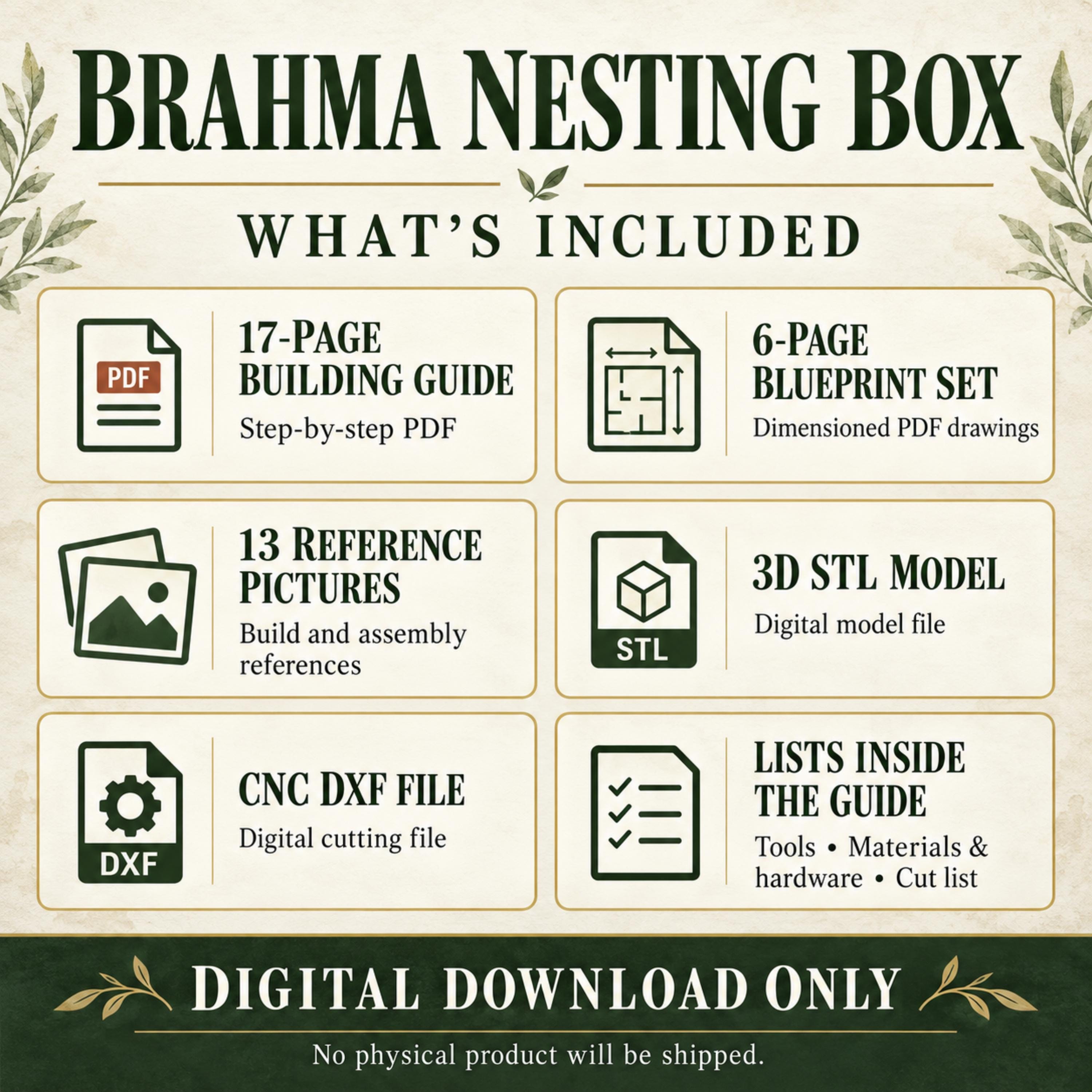 Brahma Nesting Box Plans | Two-Space Wall-Mounted Chicken Nest image 4
