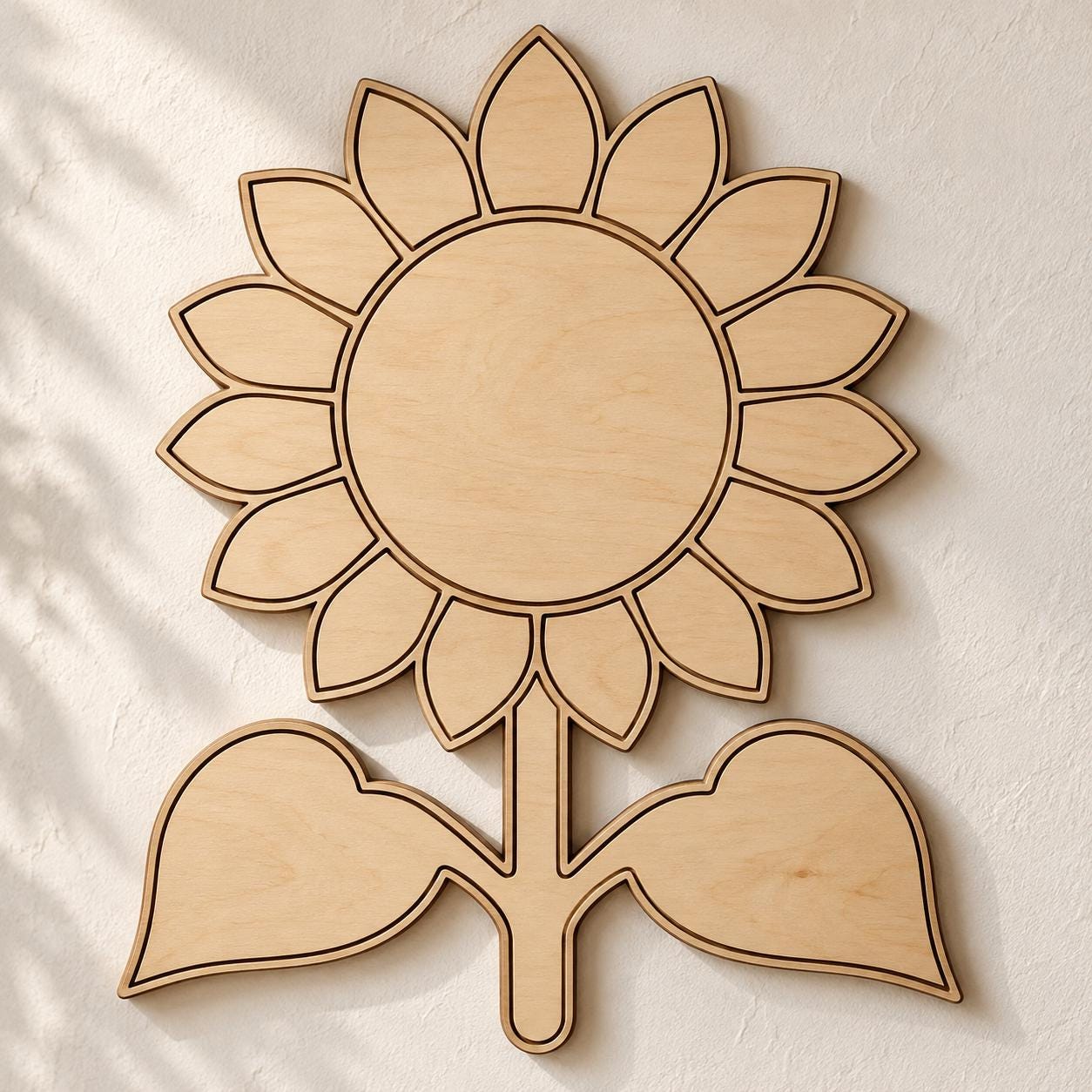 Floral Wall Art SVG DXF Bundle, 4 CNC Cut Files for Laser, Router, Glowforge, Cricut image 4