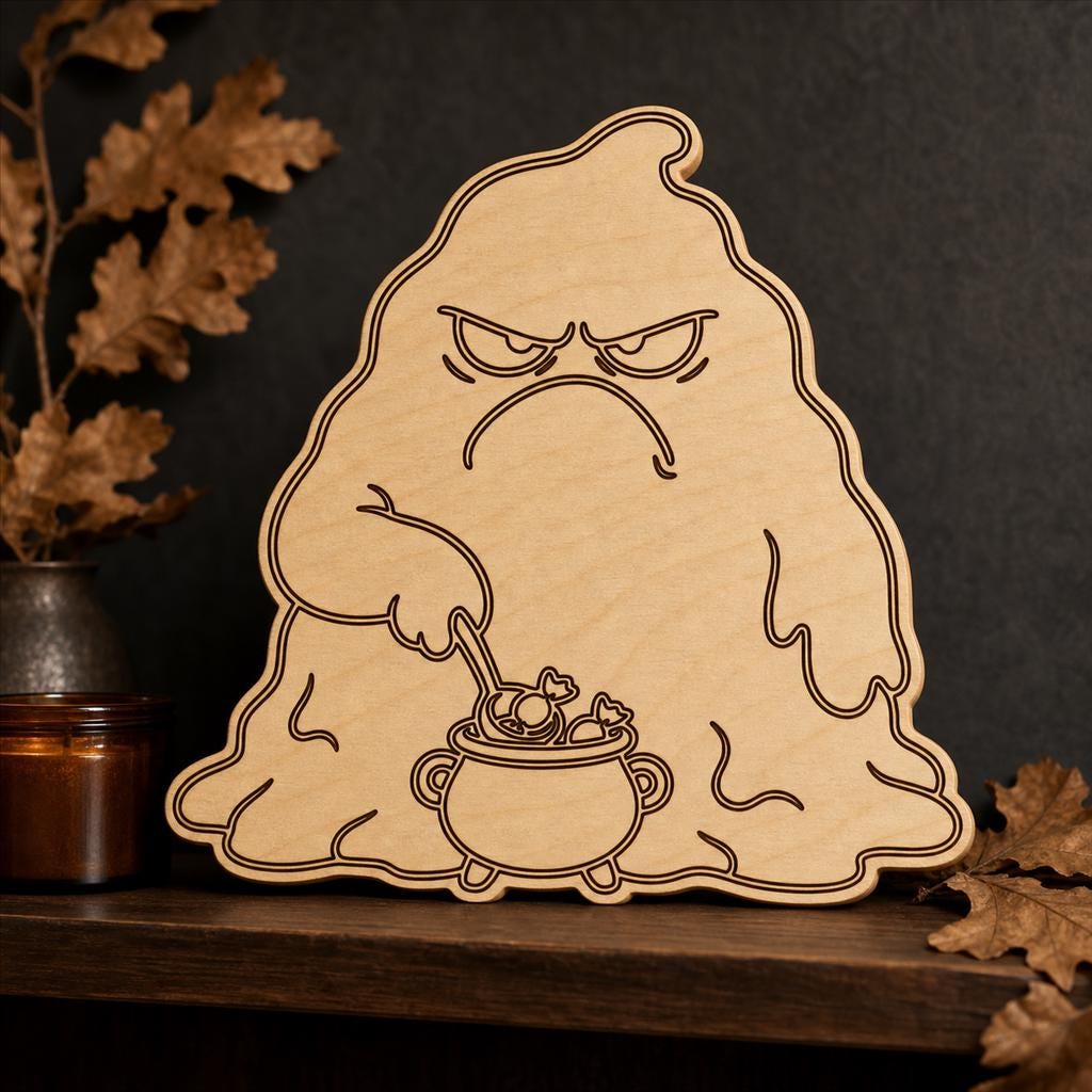 Strange Monster Portrait SVG DXF Bundle, 4 CNC Laser Cut Files image 4