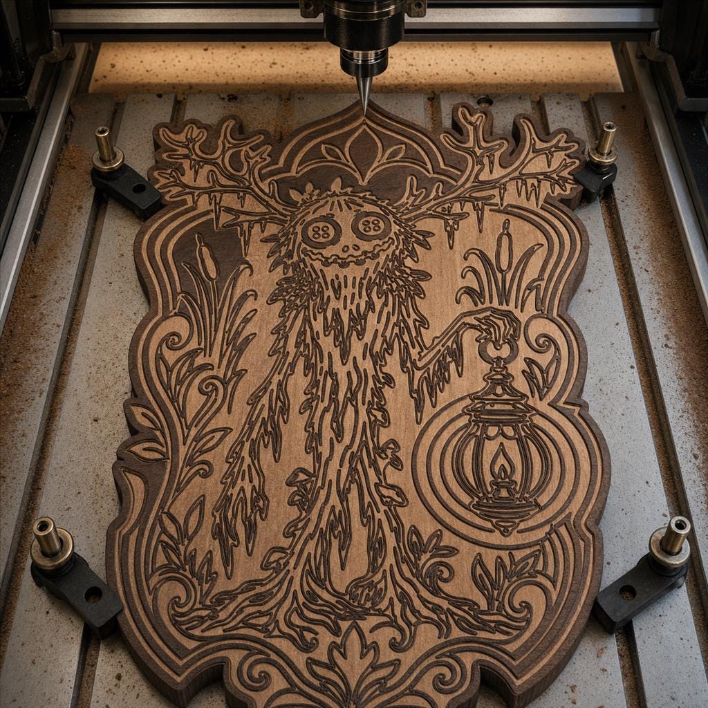 Strange Monster Portrait SVG DXF Bundle, 4 CNC Laser Cut Files image 3