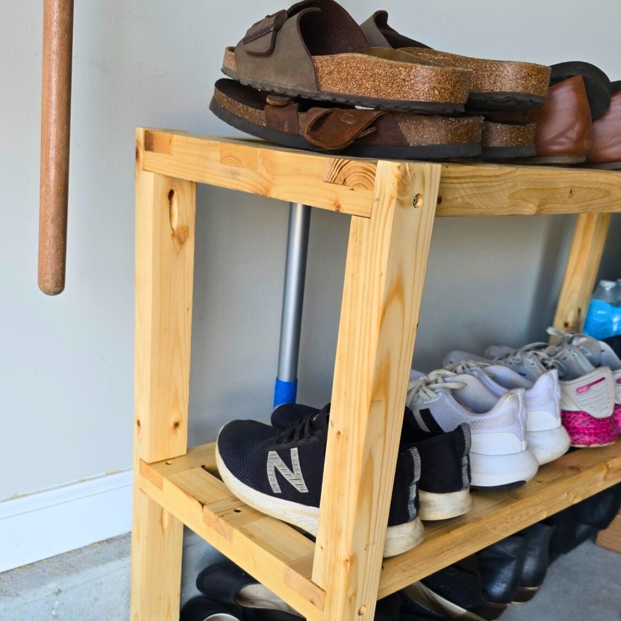 Shoe Bench Plans 3x2x1, Modern Entryway Storage with 3D STL Model, DIY Beginner PDF Digital Download image 7