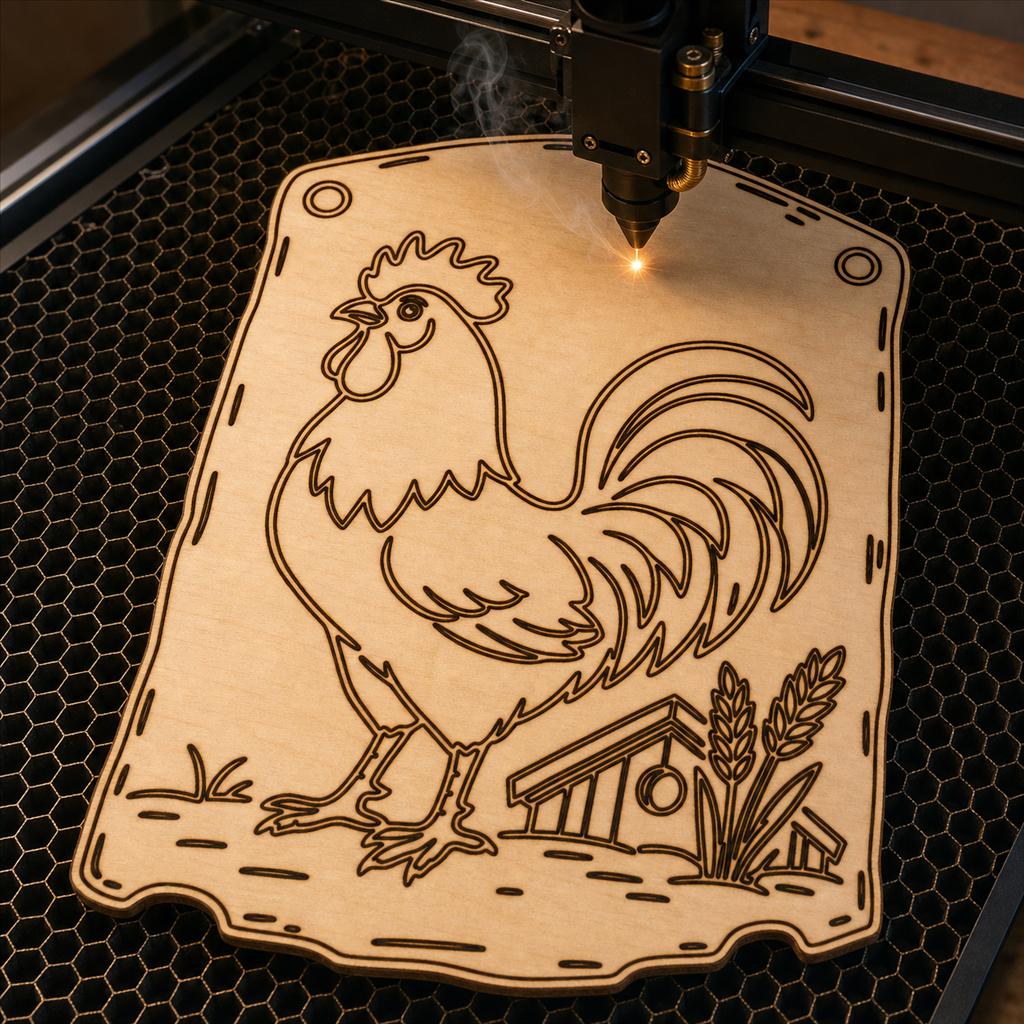 Nesting Box Labels SVG DXF Bundle, 4 CNC Laser Cut Files image 3