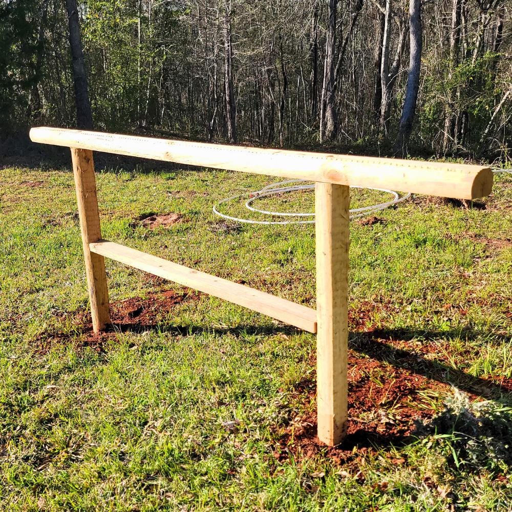 Horse Hitching Post Plans 8-Foot, DIY Western Ranch and Barn Tying Rail, PDF Digital Download