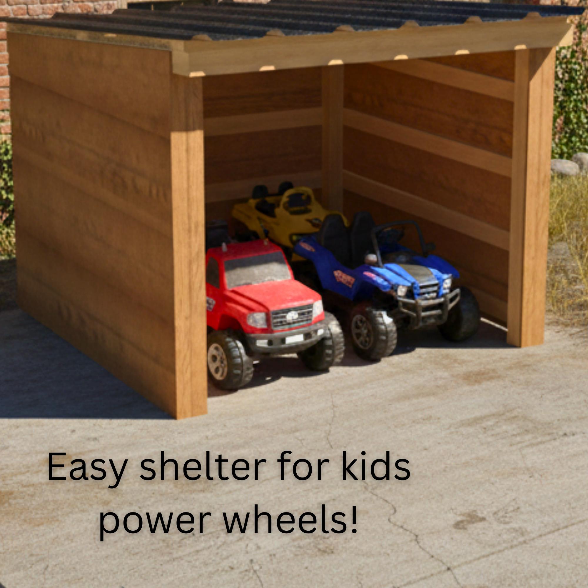 Mini Carport Plans 6x6x5 PDF, Small Outdoor Shelter Build Guide with STL STEP Files Digital Download image 3